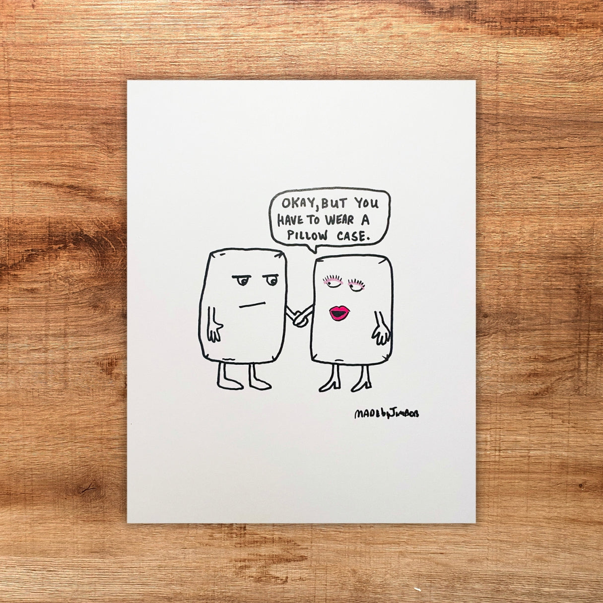 "Pillow Talk" 8x10in Print - Classic Art Print