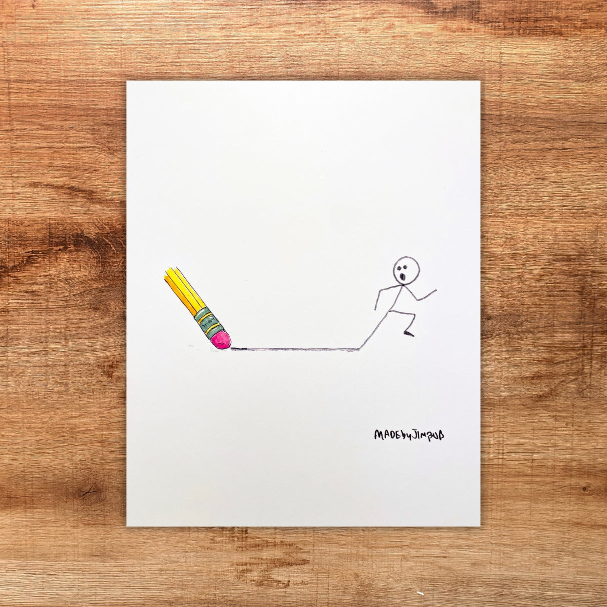 "Erased" 8x10in Print - Classic Art Print