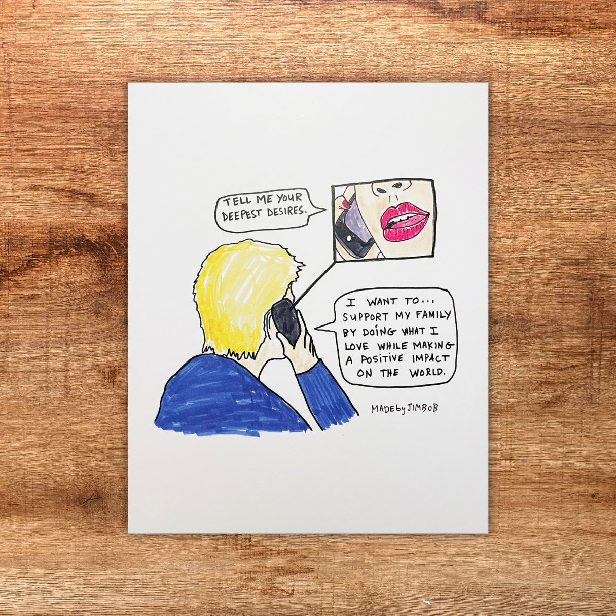 "Deepest Desires" 8x10in Print - Classic Art Print