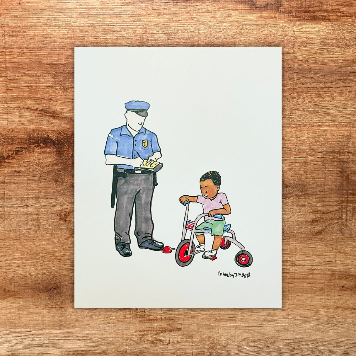 "Traffic Ticket" 8x10in Print - Classic Art Print