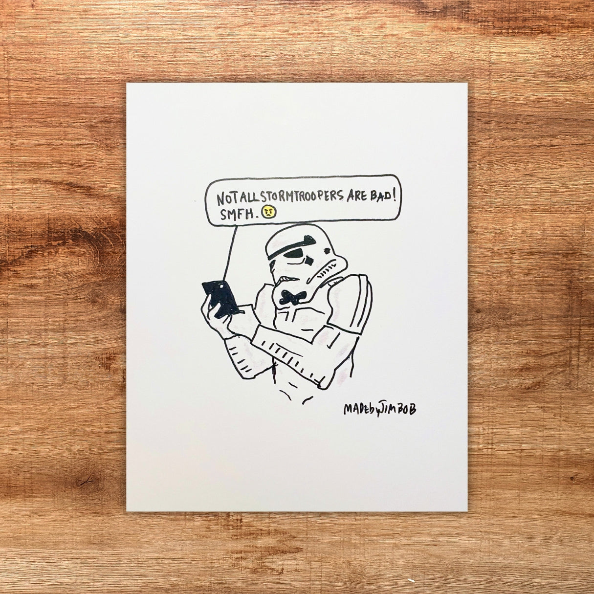 "Stormtrooper" 8x10in Print - Classic Art Print