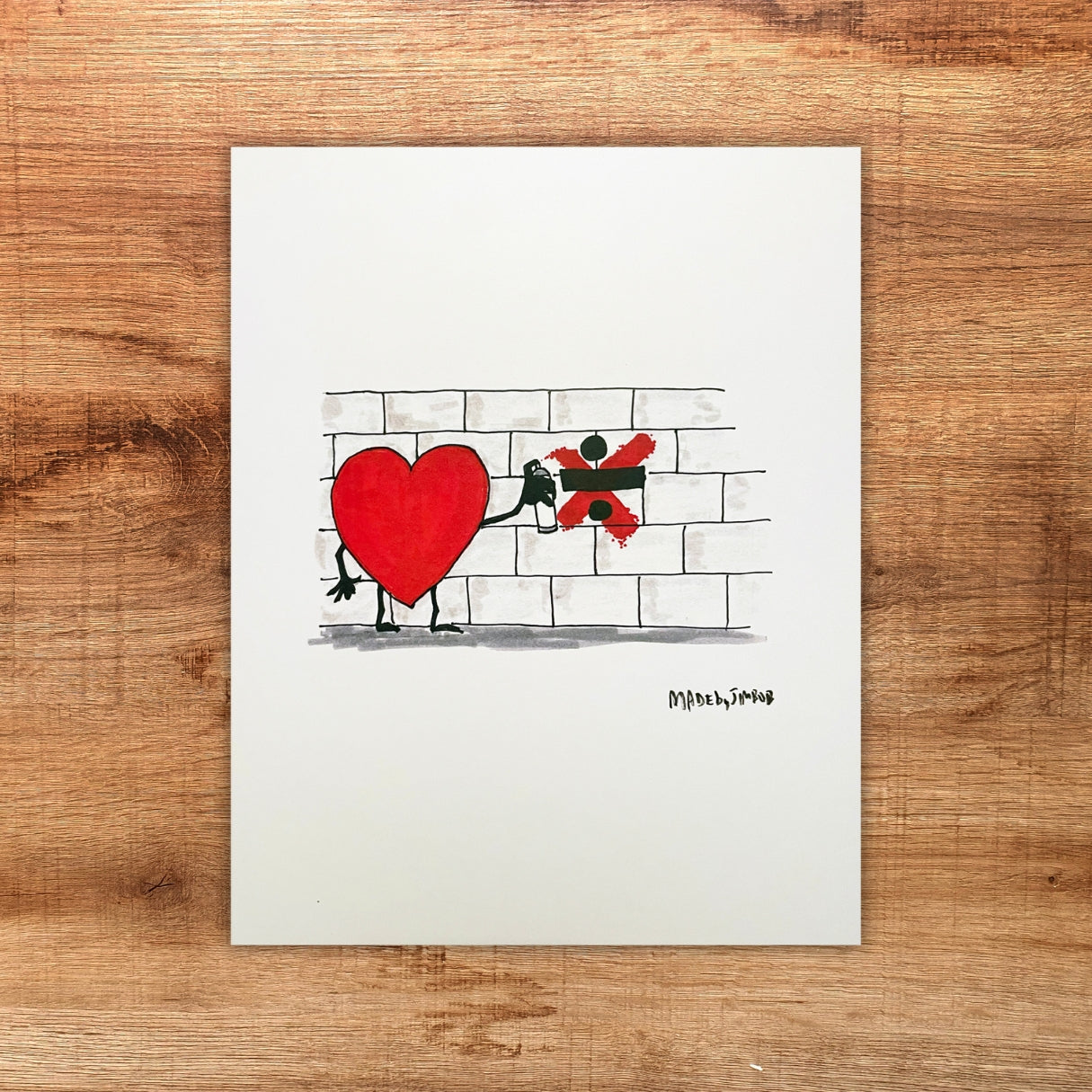 "Graffiti" 8x10in Print - Classic Art Print