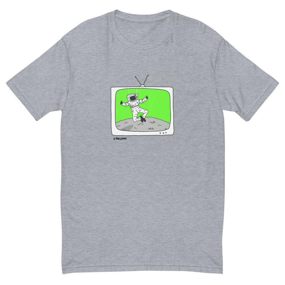 "Green Screen Astronaut" Premium T-shirt Gray