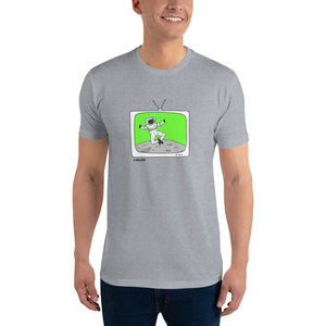 "Green Screen Astronaut" Premium T-shirt Gray
