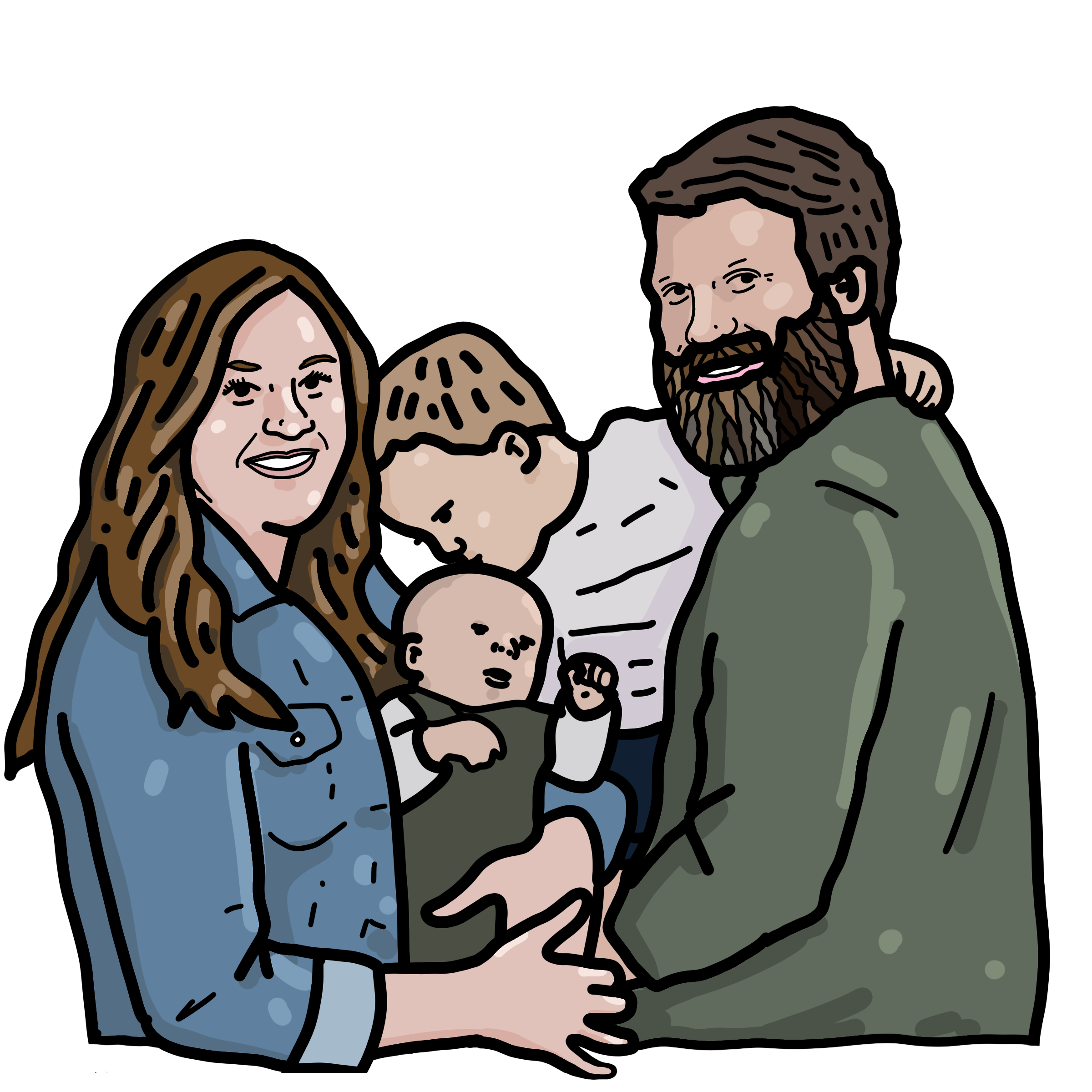 Family Bobvatar (3-5 People)