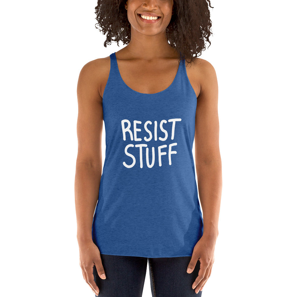 "Resist Stuff" Women's Racerback Tank Top