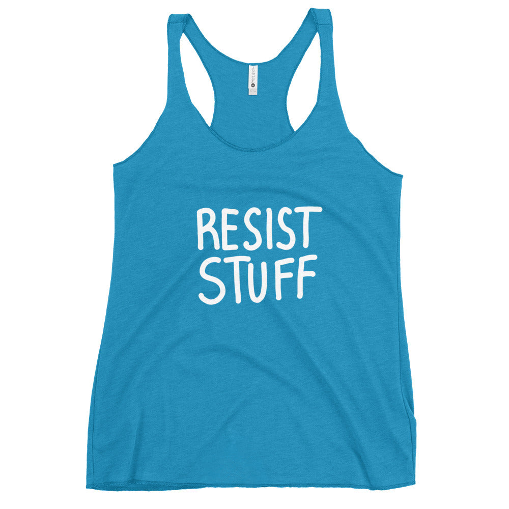 "Resist Stuff" Women's Racerback Tank Top