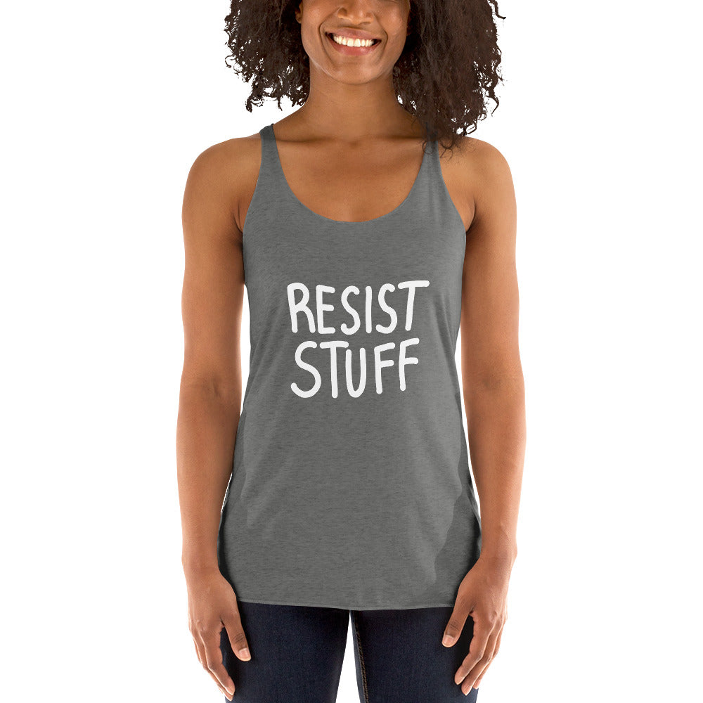 "Resist Stuff" Women's Racerback Tank Top