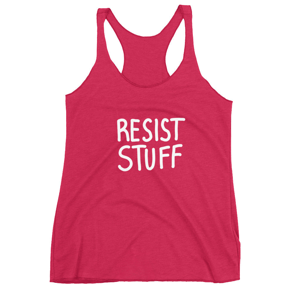 "Resist Stuff" Women's Racerback Tank Top